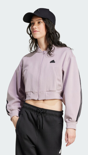 Кофта Adidas W FI 3S BOMBER - 165622, фото 1 - інтернет-магазин MEGASPORT