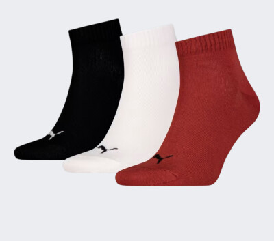Шкарпетки Puma UNISEX QUARTER PLAIN 3P - 168387, фото 1 - інтернет-магазин MEGASPORT